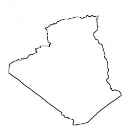Algeria Map Outline