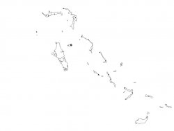 The Bahamas Map Outline