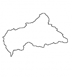 Central African Republic Map Outline