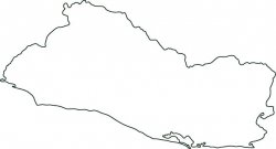El Salvador Map Outline