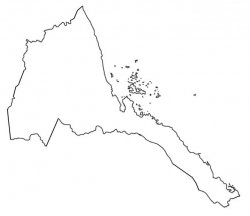 Eritrea Map Outline