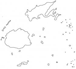 Fiji Map Outline
