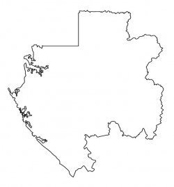 Gabon Map Outline