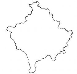 Kosovo Map Outline