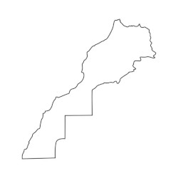 Morocco Map Outline