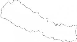 Nepal Map Outline