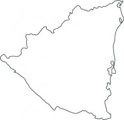 Nicaragua Map Outline