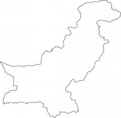 Pakistan Map Outline