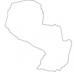 Paraguay Map Outline
