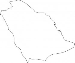 Saudi Arabi Map Outline