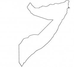 Somalia Map Outline