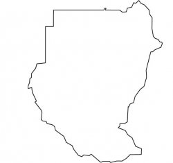 Sudan Map Outline