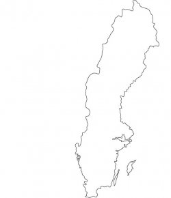 Sweden Map Outline