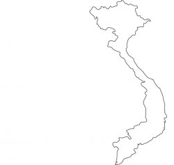 Vietnam Map Outline