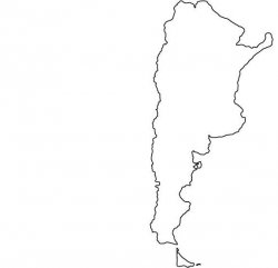 Argentina Map Outline