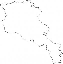 Armenia Map Outline