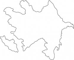 Azerbaijan Map Outline